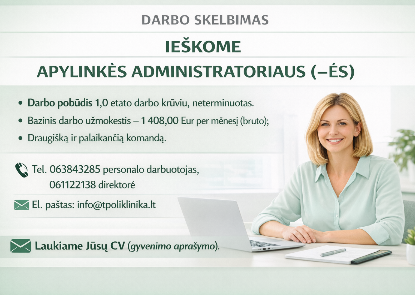 Darbo pasiūlymas