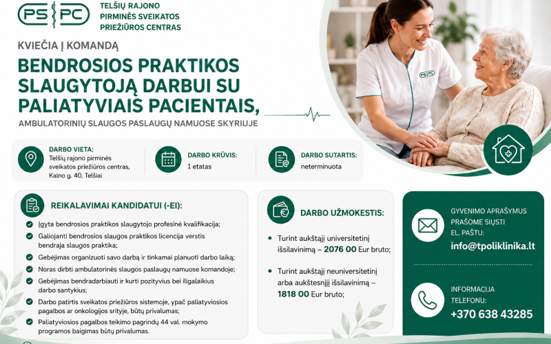 Darbo pasiūlymas