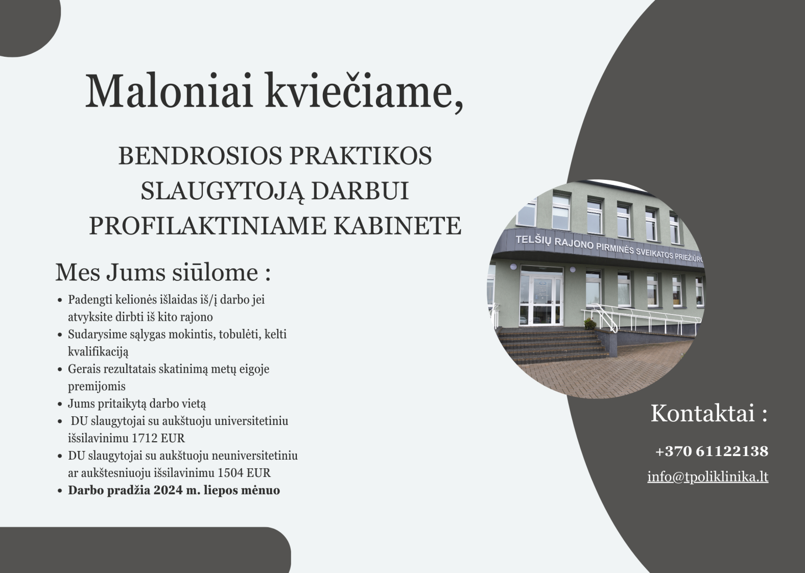 Darbo pasiūlymas