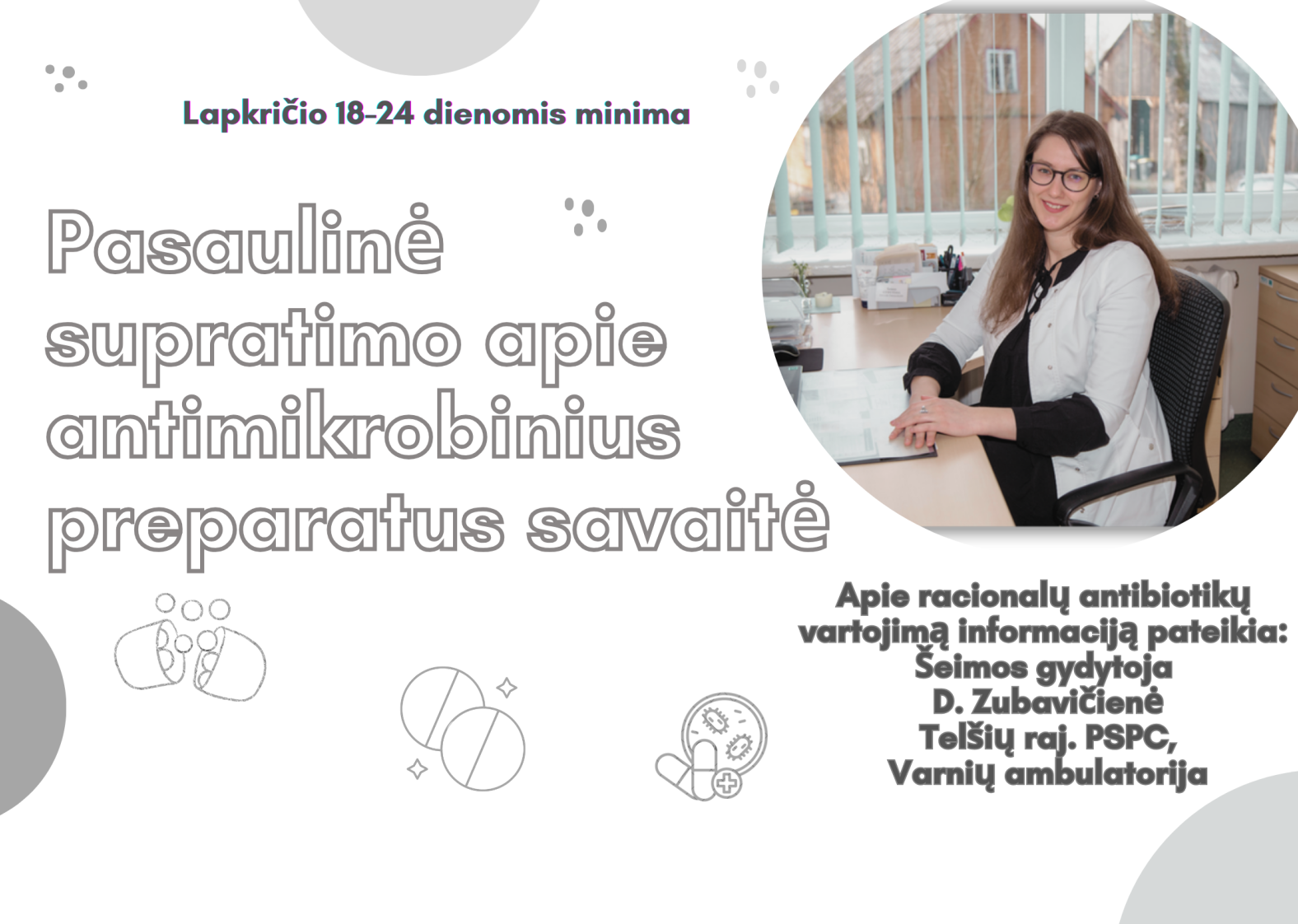 Lapkričio 18-24 dienomis minima