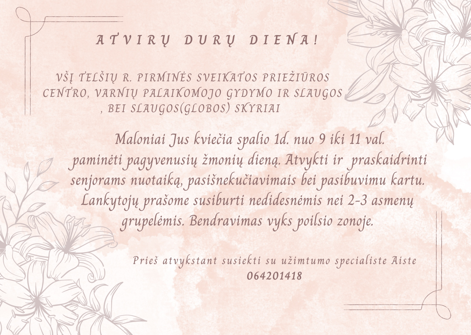 Kviečiame prisijungti prie iniciatyvos