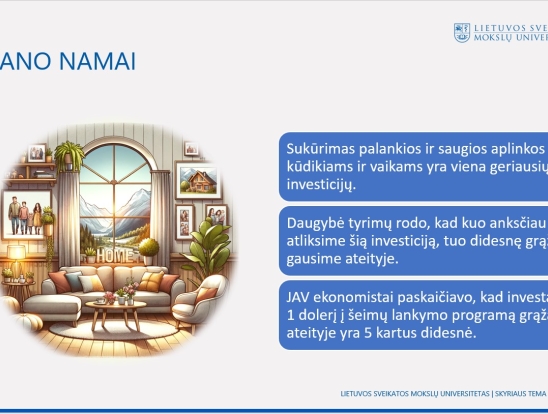 Šeimų lankymo specialisto svarba. Pranešėjas: LSMU doktorantė Milda Naginevičiūtė-13
