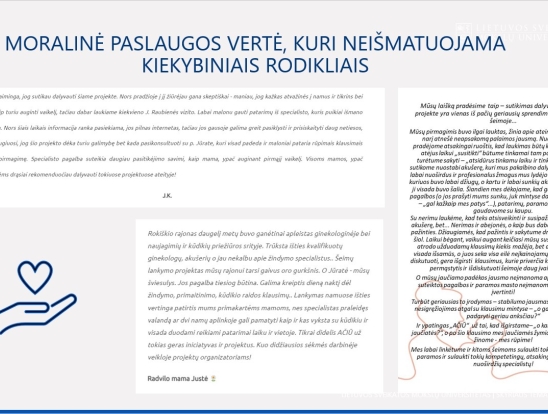 Šeimų lankymo specialisto svarba. Pranešėjas: LSMU doktorantė Milda Naginevičiūtė-16