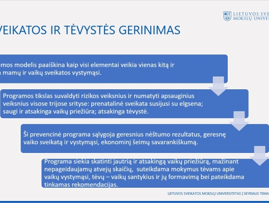 Šeimų lankymo specialisto svarba. Pranešėjas: LSMU doktorantė Milda Naginevičiūtė-5