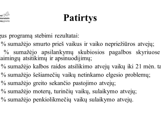 Šeimų lankymo, teikiant ankstyvosios intervencijos paslaugas, modelis – vizija, tikslai, patirtys. Pranešėjas: VšĮ Telšių rajono pirminės sveikatos priežiūros centro slaugos administratorė Inga Akstinaitė.-13