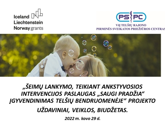 ,,Šeimų lankymo, teikiant ankstyvosios intervencijos paslaugas „Saugi pradžia“ įgyvendinimas Telšių bendruomenėje“ projekto uždaviniai, veiklos, biudžetas. Pranešėjas: VšĮ Telšių rajono pirminės sveikatos priežiūros ekonomistė Vida Višniauskienė.-0