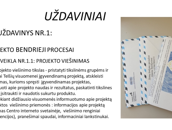 ,,Šeimų lankymo, teikiant ankstyvosios intervencijos paslaugas „Saugi pradžia“ įgyvendinimas Telšių bendruomenėje“ projekto uždaviniai, veiklos, biudžetas. Pranešėjas: VšĮ Telšių rajono pirminės sveikatos priežiūros ekonomistė Vida Višniauskienė.-1