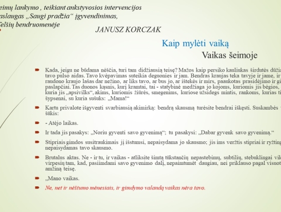 Pagalbos poreikis besilaukiančioms moterims ir pagimdžius. Mito ,,Jau pagimdžiau ne vieną vaiką ir patirties turiu“ pagrįstumas mediko požiūriu. Pranešėjas: Gydytojas akušeris – ginekologas Antanas Gudauskas.-7
