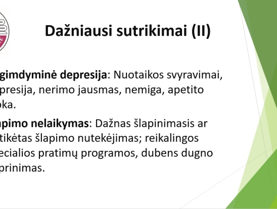 Pogimdyvinis laikotarpis. Fizinė mamos būklė, kas yra norma, o kas ne. Pranešėjas: Telšių regioninės ligoninės Akušerijos - ginekologijos skyriaus vedėjas gydytojas akušeris ginekologas Tomas Lūža -6